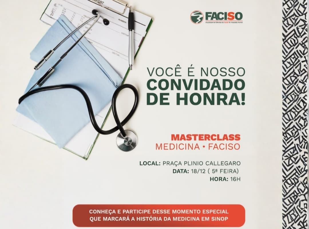 Faculdade de Medicina FACISO marca chegada a Sinop com Masterclass inédita de simulação de resgate em emergência nesta quinta-feira