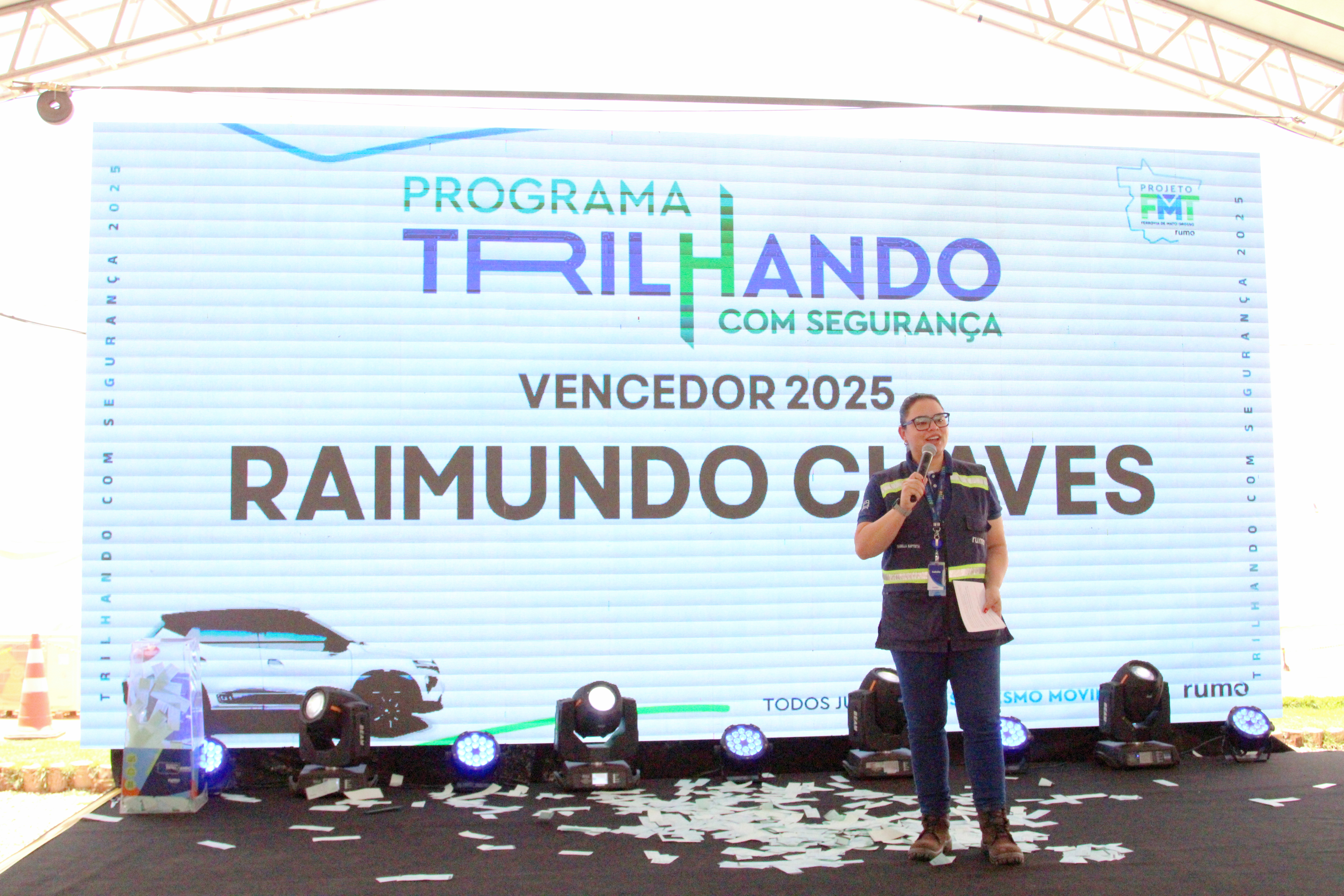 Rumo premia colaboradores de empresas terceirizadas com incentivos que incluem um carro zero km