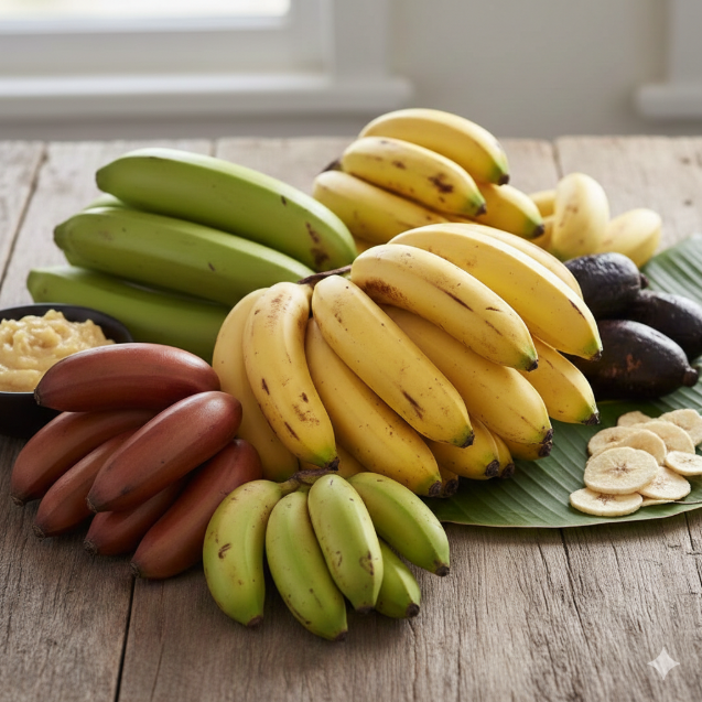 Do prato principal à sobremesa: conheça os tipos de banana e como usar cada um na cozinha 