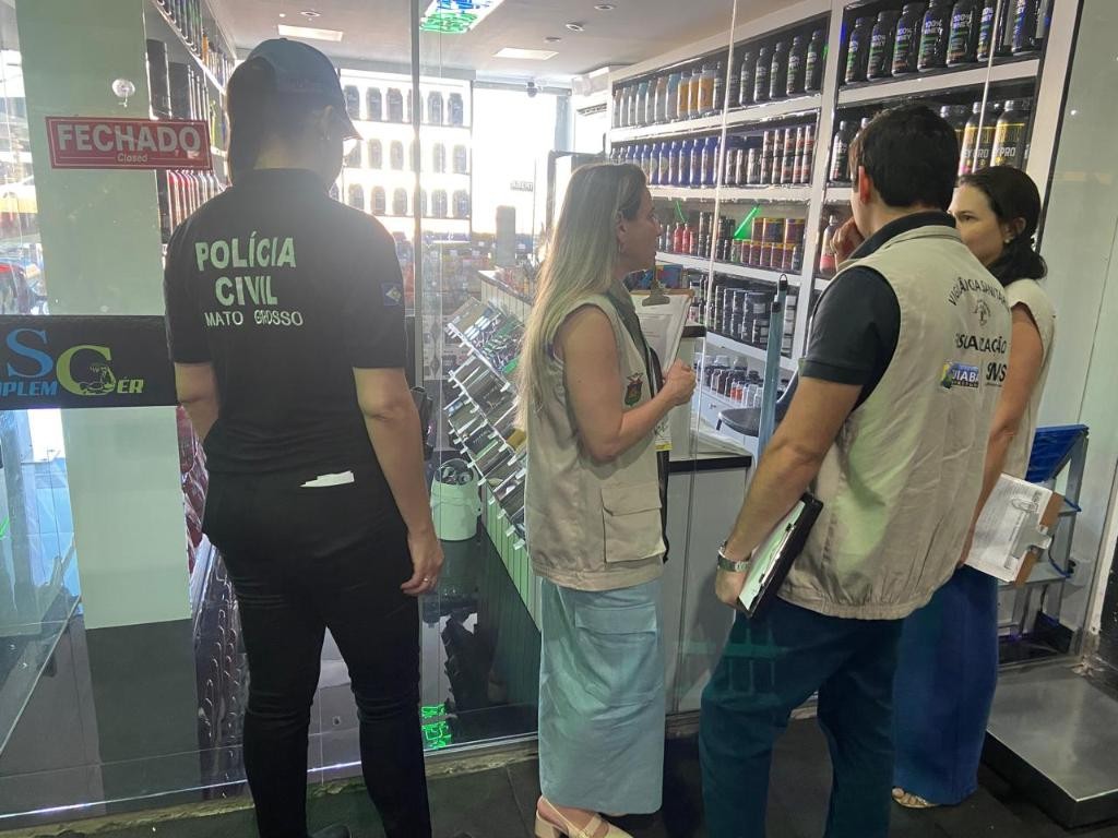 Dono de loja é preso pela 2ª vez suspeito de vender anabolizantes vencidos e sem autorização em Cuiabá