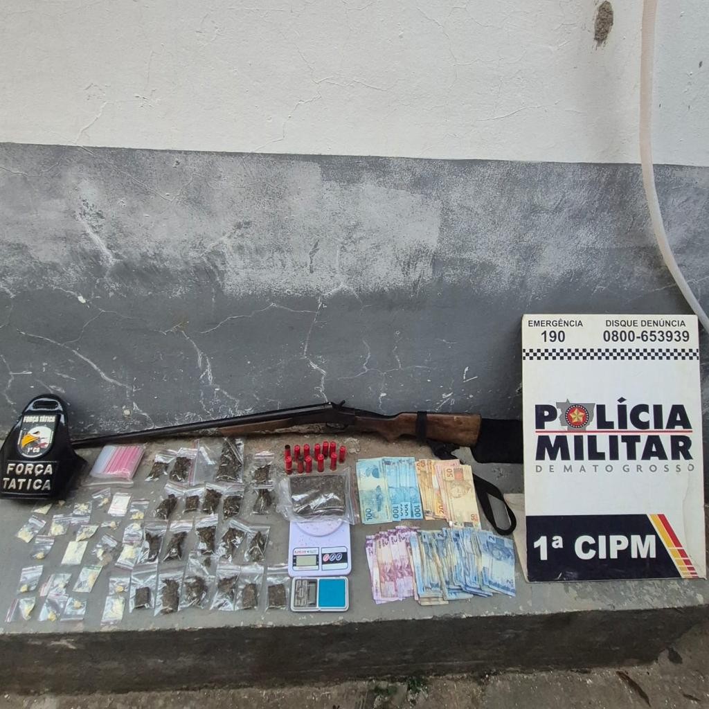 Suspeito de tráfico de drogas é preso em bar de Chapada dos Guimarães (MT)