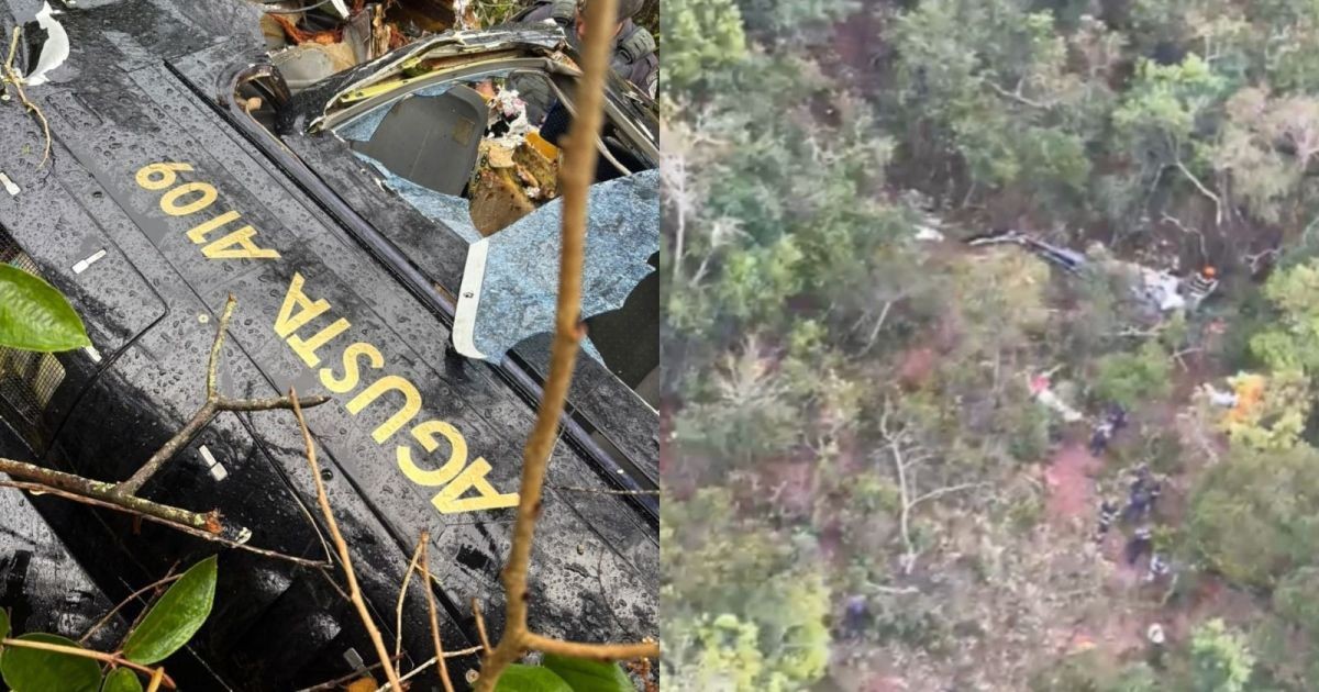 Ocupante de helicóptero que caiu no interior de SP estava foragido, diz PM