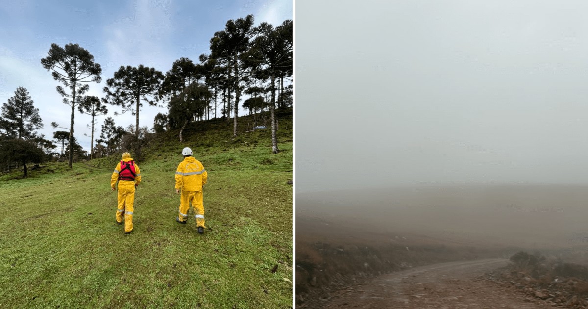 Helicóptero desaparecido em SC não emitiu sinal de queda, dizem bombeiros
