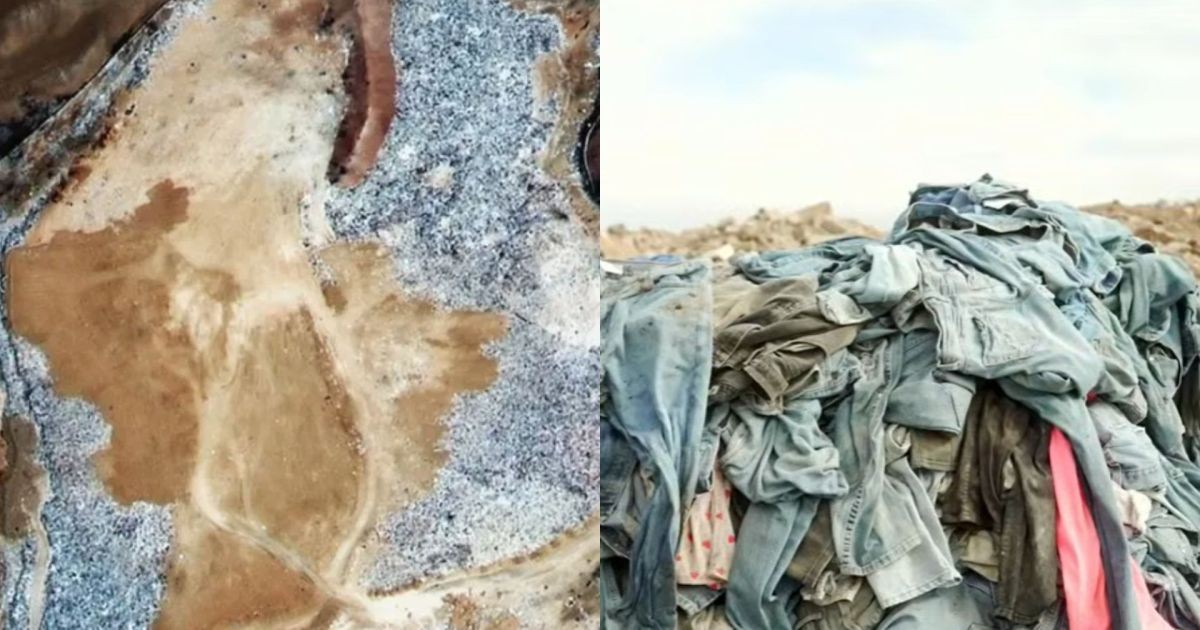 Montanha de 60 mil toneladas de roupas, visível do espaço, foi descoberta no coração do deserto do Atacama