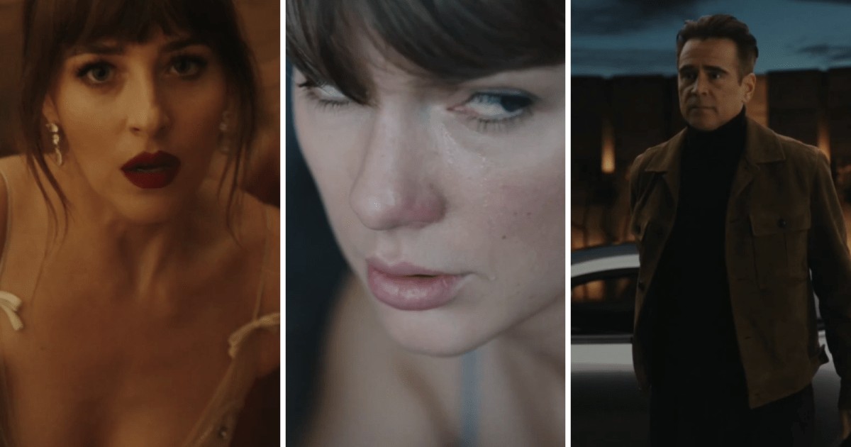 Taylor Swift divulga prévia de clipe com Dakota Johnson e Colin Farrell