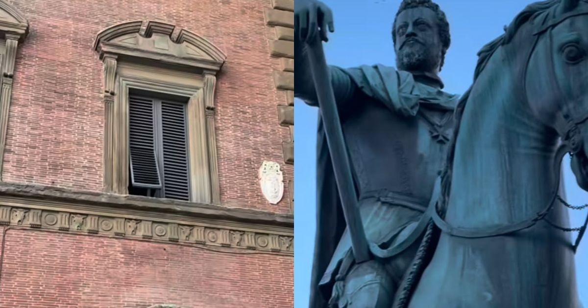 Janela em praça de Florença nunca pode fechar por causa do amor de mulher que aguarda o amado há séculos