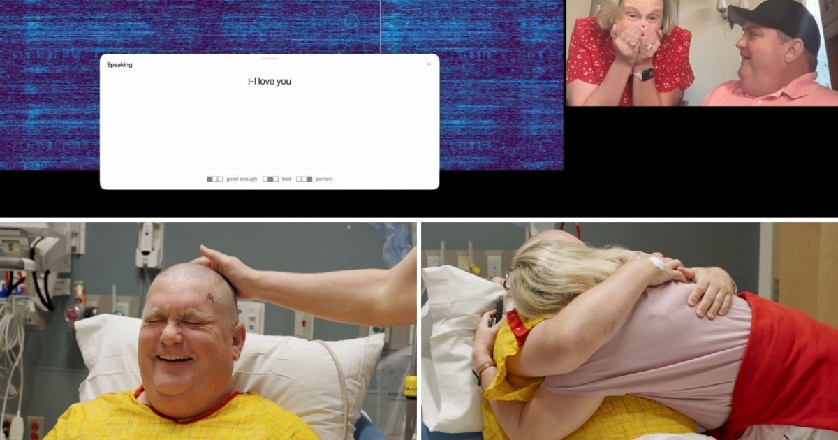 Homem fica sem voz devido a doença, recebe implante cerebral e emociona a esposa ao dizer “eu te amo” apenas com a mente