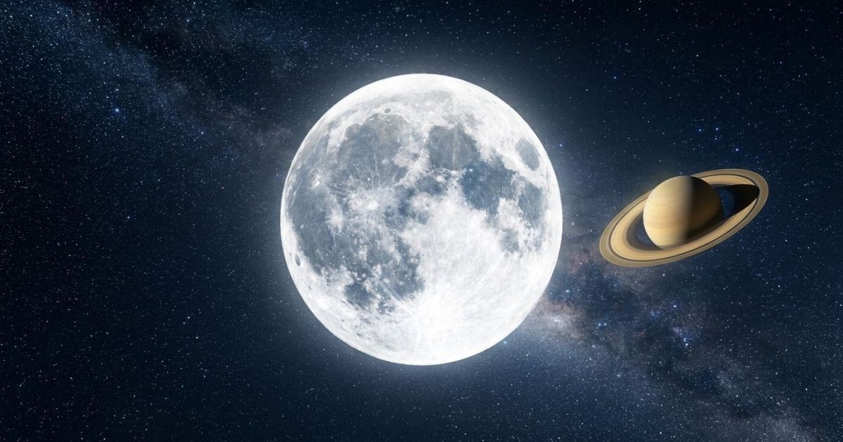 Lua cheia deste sábado ajuda a localizar Saturno a olho nu