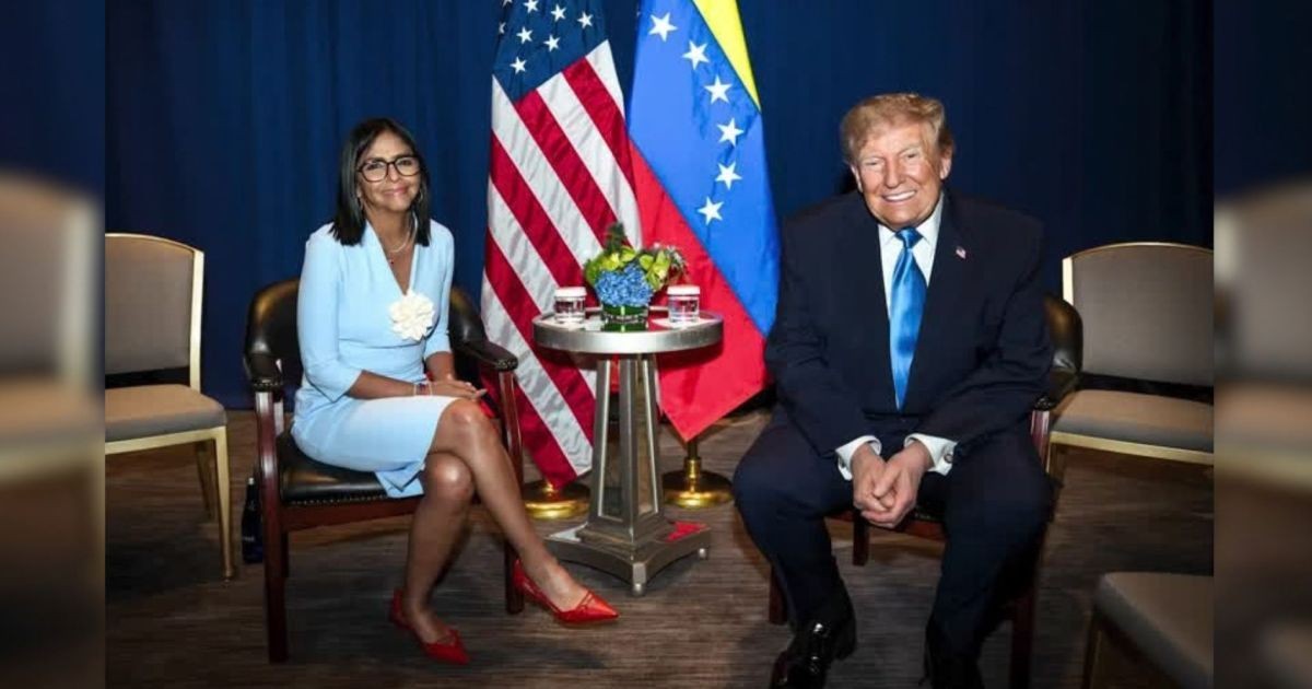 Trump diz que conversou com Delcy Rodríguez sobre eleições