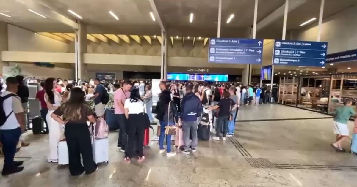 Pista do Aeroporto de Confins é liberada após problema com buraco no local 