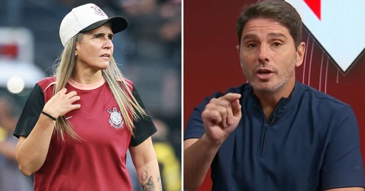 “Nunca pisou no campo”: técnica do Corinthians e apresentador trocam farpas