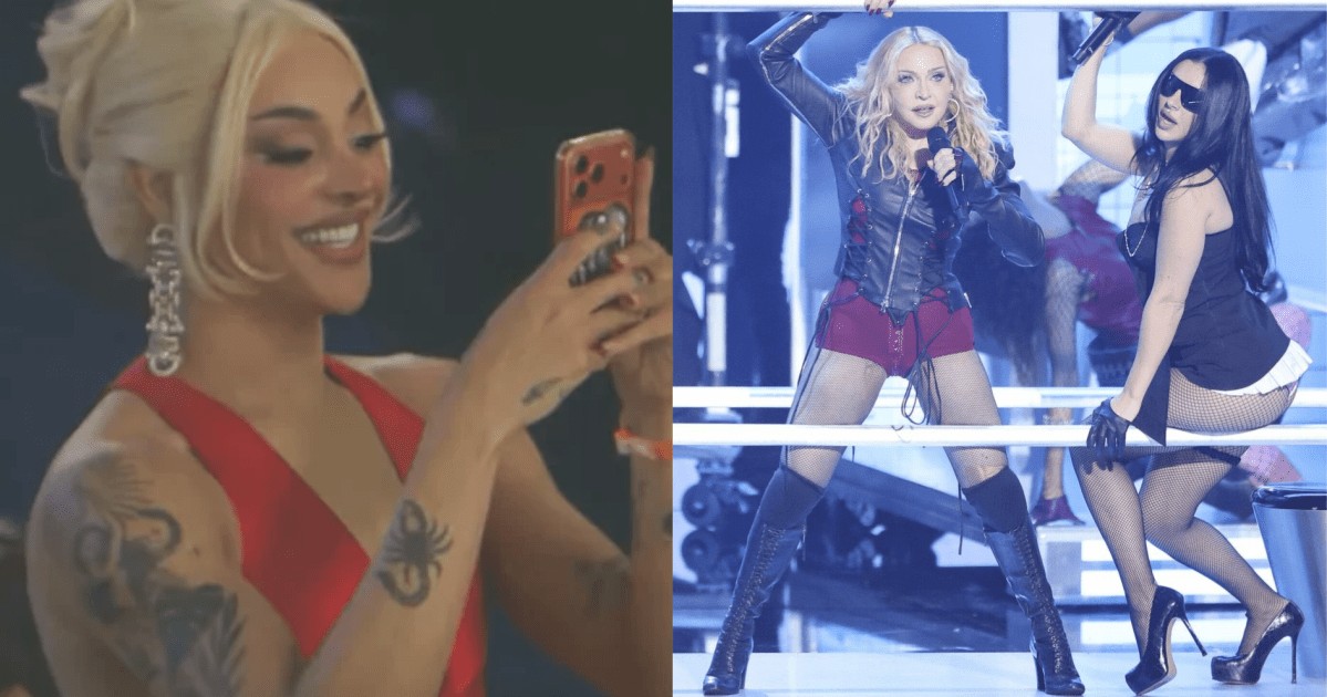 VMA 2026: Pabllo Vittar é flagrada tietando Madonna durante apresentação