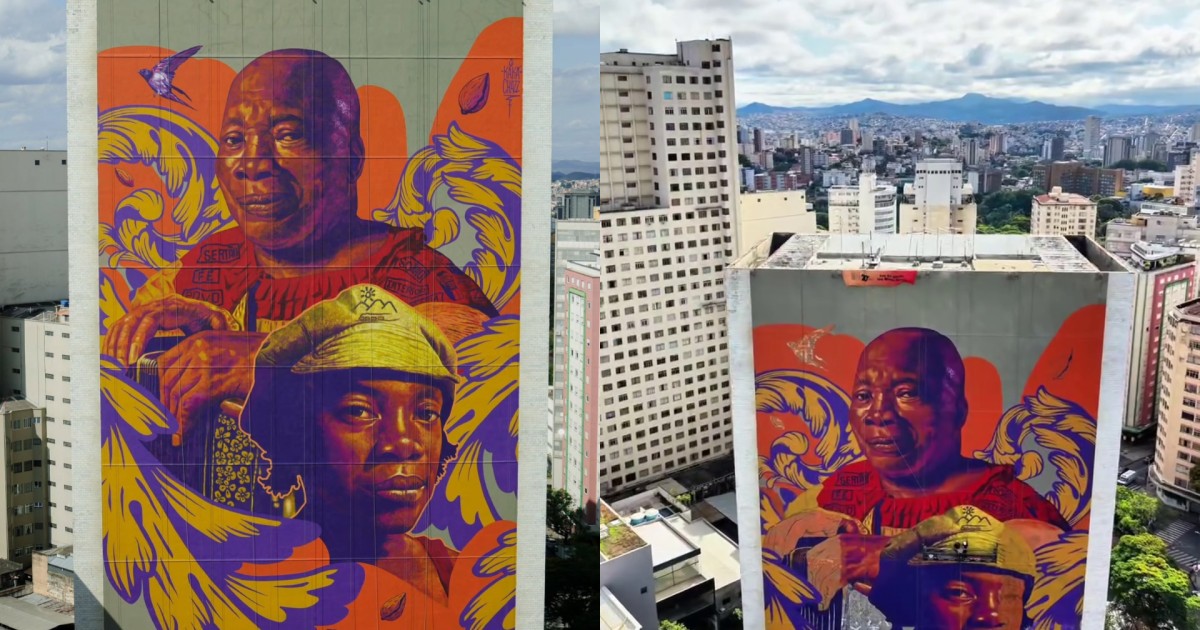 Milton Nascimento ganha homenagem gigante em prédio de BH; veja