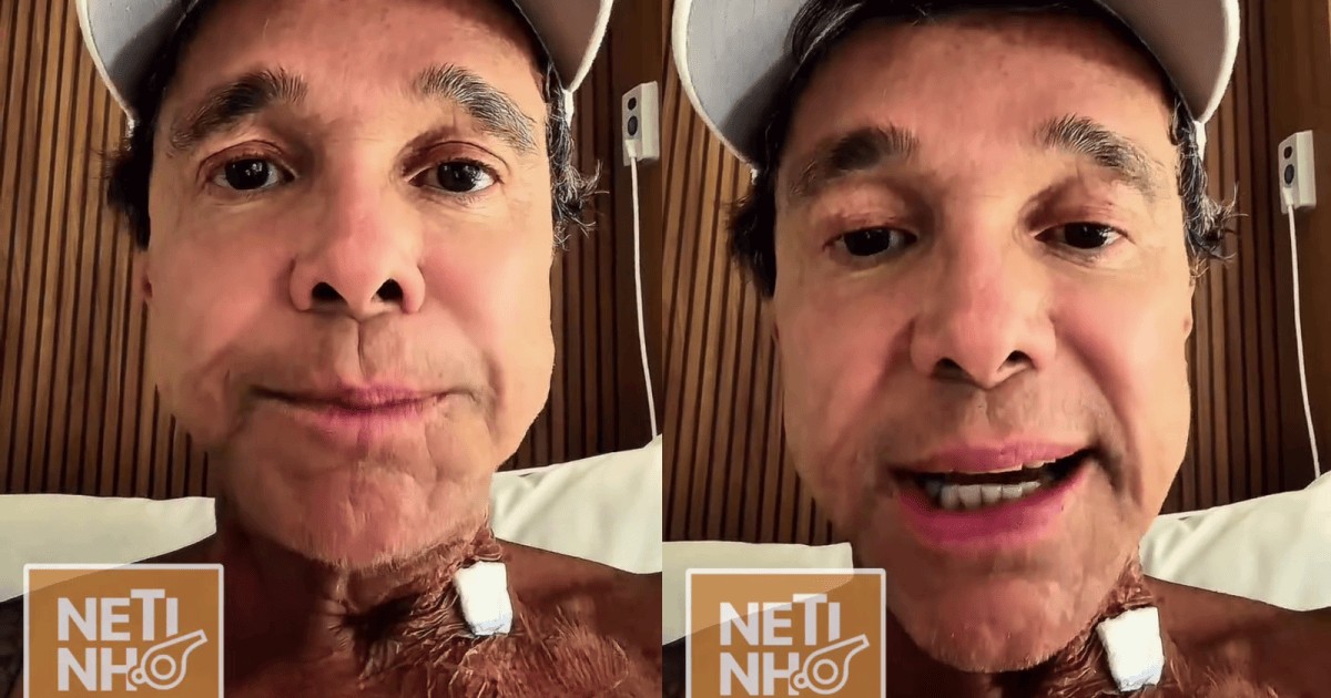 Netinho se afasta das redes e revela nova internação após volta de linfoma