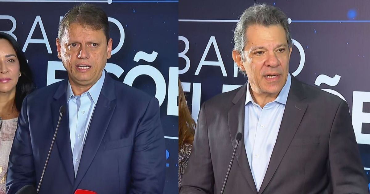 Gerp: Tarcísio tem 53% no 1º turno ao governo de SP; Haddad, 33%