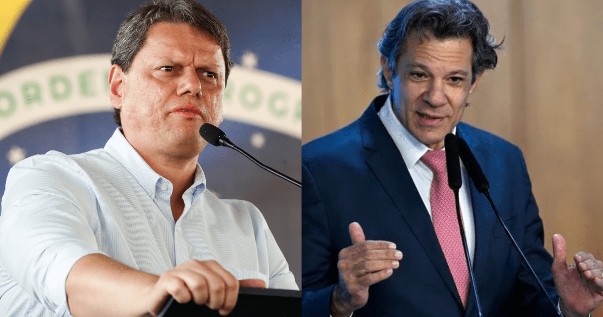 Futura: Tarcísio tem 57,3% no 1º turno em SP; Haddad, 32,8%