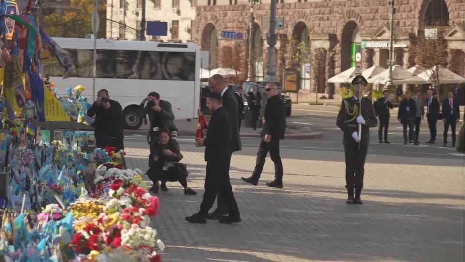 Drone russo atinge ponte em Kiev durante visita de líder alemão