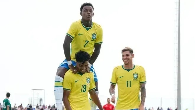 Seleção Brasileira Sub-20 goleia o México no encerramento da Data Fifa
