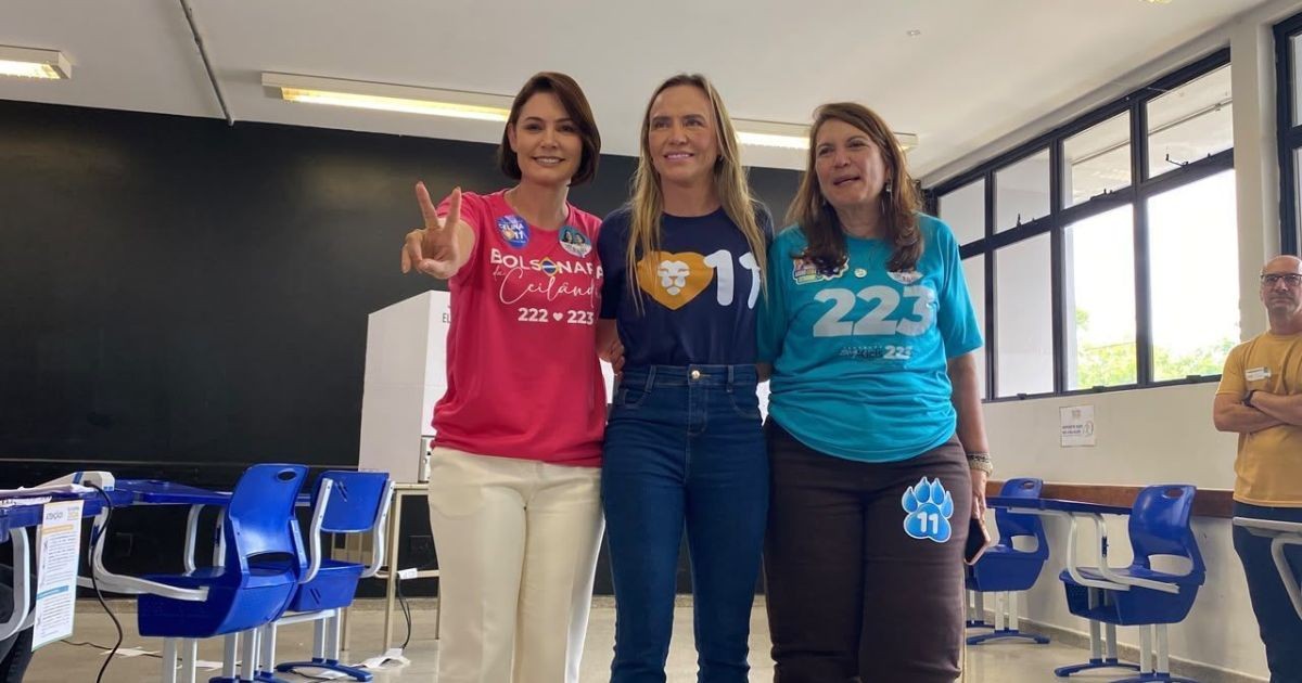 Michelle diz que Bolsonaro está ansioso, mas “confiante” sobre eleição