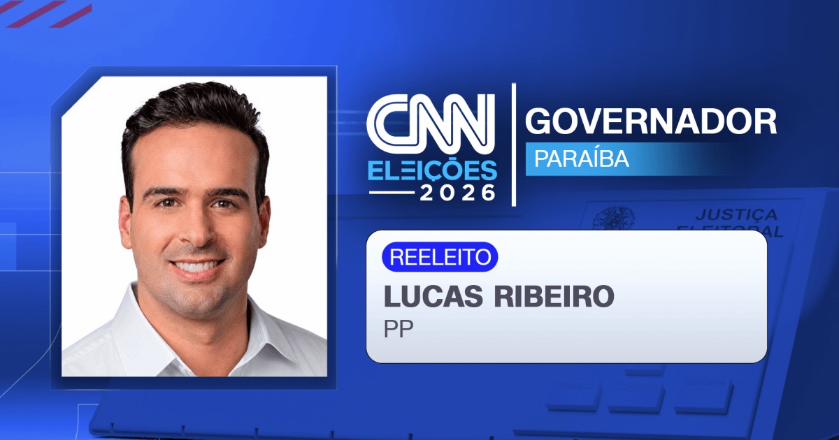 Lucas Ribeiro é reeleito governador da Paraíba no 1º turno