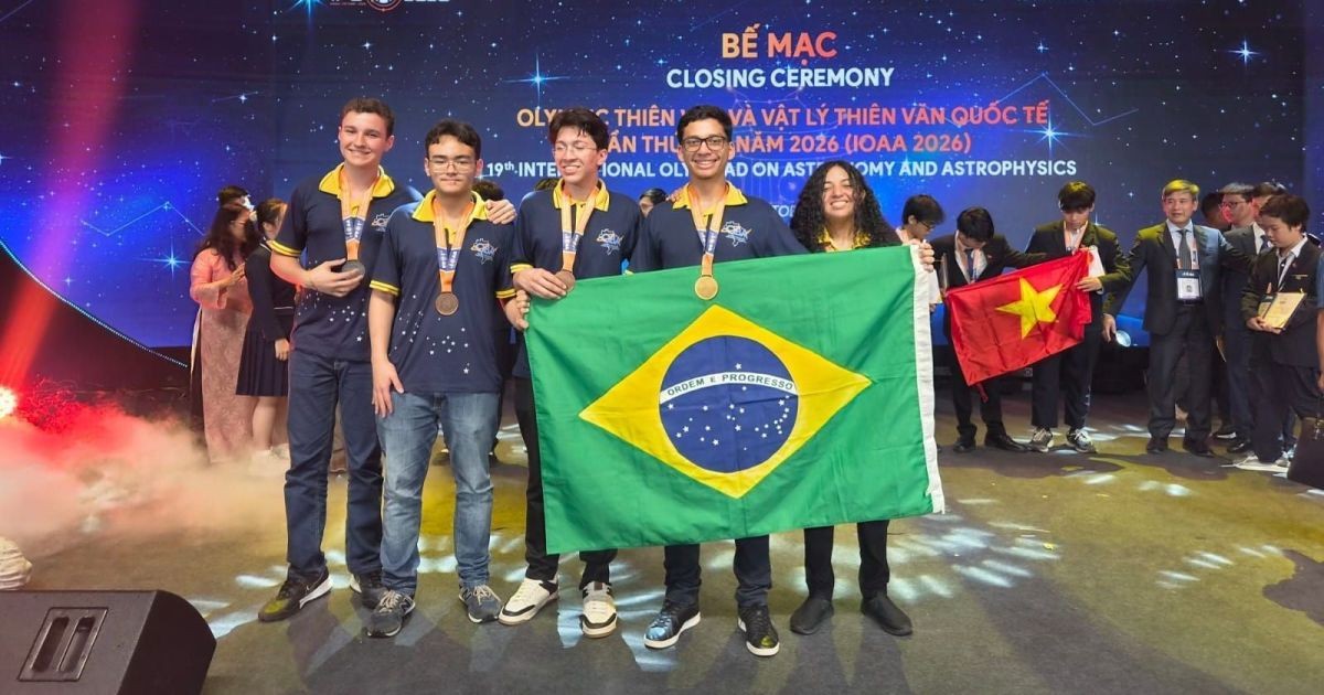 Brasil conquista medalhas de ouro, prata e três bronzes na Olimpíada Internacional de Astronomia