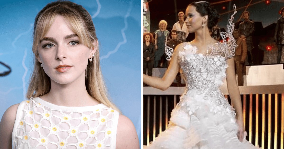 Mckenna Grace recria look icônico de Jennifer Lawrence em “Jogos Vorazes”