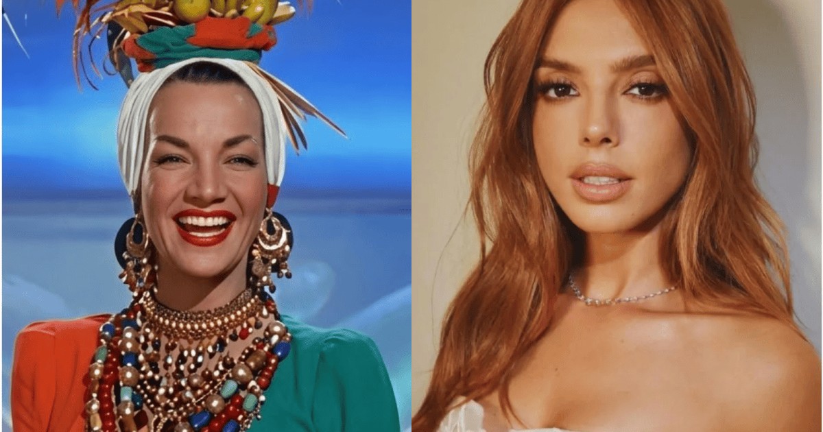 Giovanna Lancellotti surge caracterizada como Carmen Miranda; veja fotos