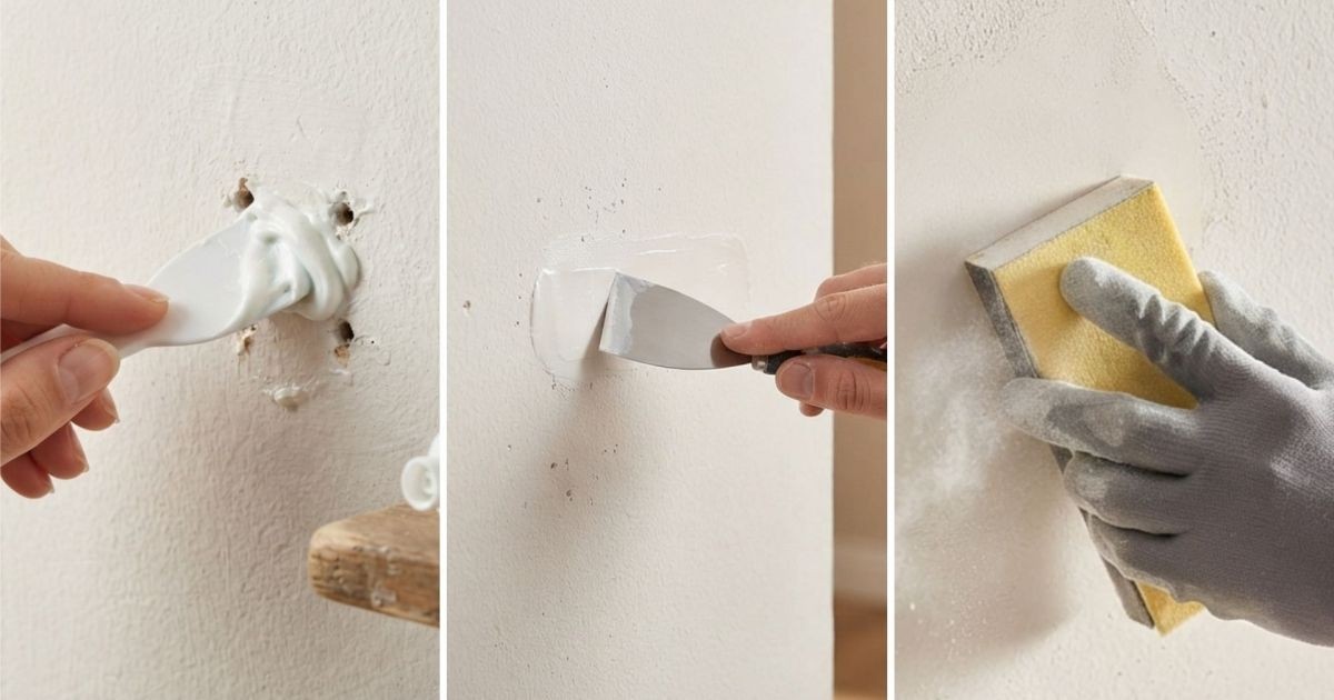 Como tapar buracos na parede: do truque do giz de gesso ao acabamento com massa corrida