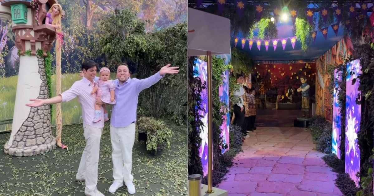 Lucas Rangel recria cenários de “Enrolados” para festa de 1 ano da filha