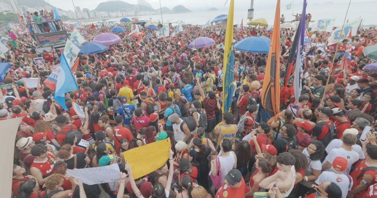 Apoiadores fazem manifestações pró-Lula no Rio de Janeiro