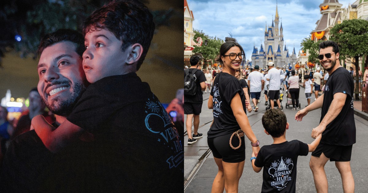 Filho de Murilo Huff e Marília Mendonça vai à Disney pela 1ª vez; veja