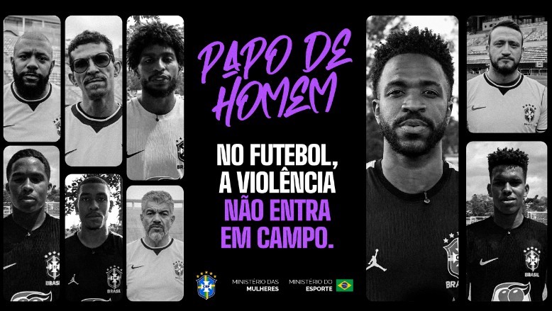 Com Vini Jr. e Endrick, CBF lança campanha contra a violência às mulheres