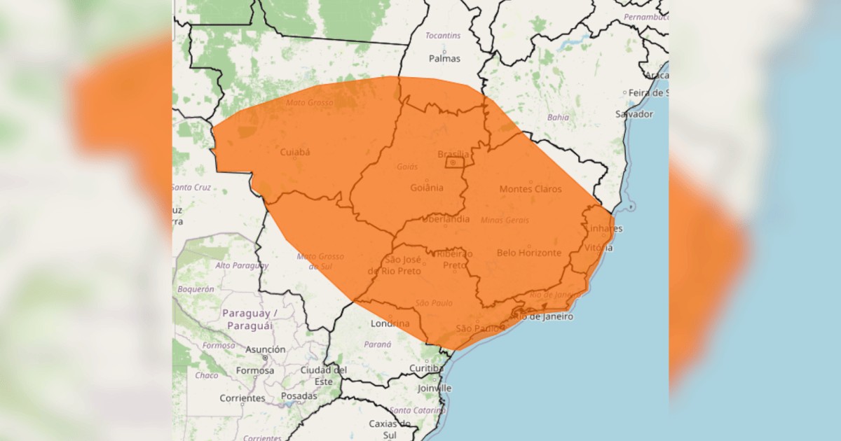 Brasil tem alerta de chuva e ventos de 100 km/h nesta quinta-feira (15)