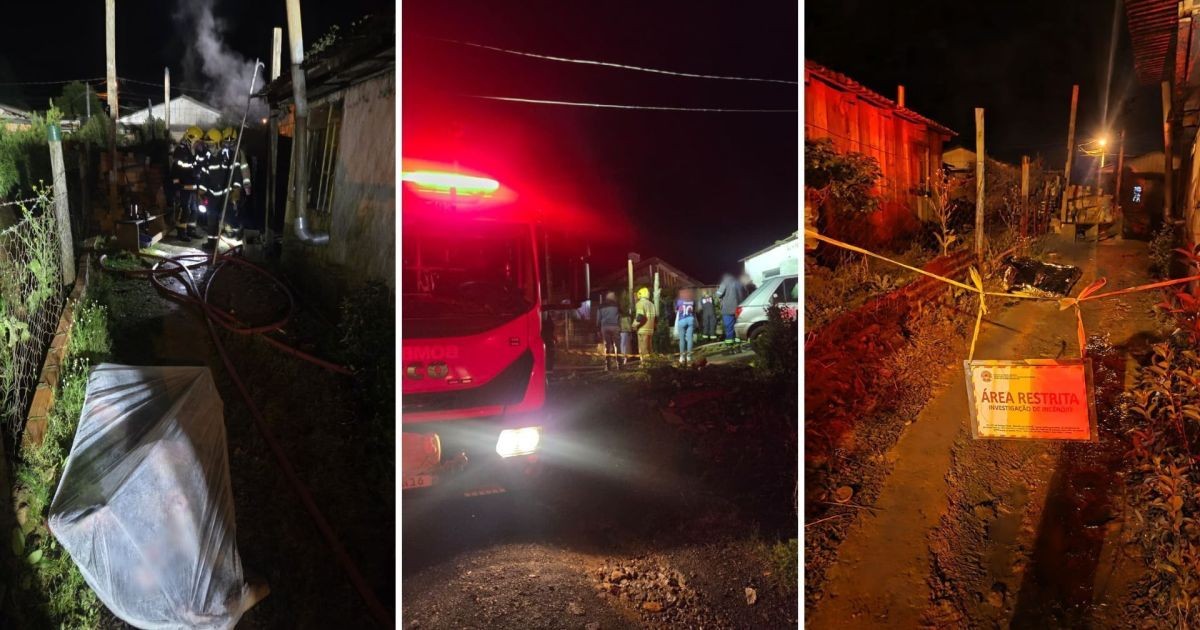 Jovem e pai morrem em incêndio em SC; polícia investiga feminicídio