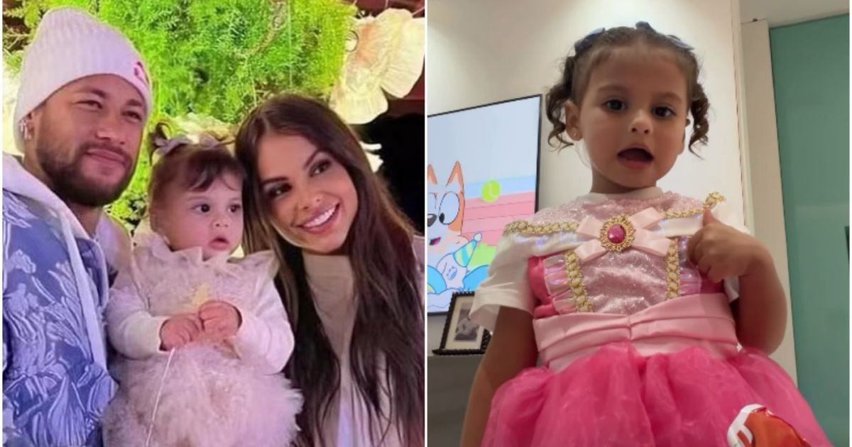 Mãe da 3ª filha de Neymar mostra pequena agradecendo presente de Gabigol