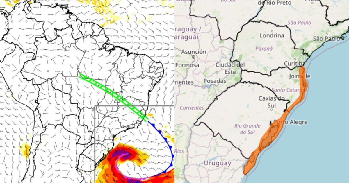 Região Sul vai enfrentar novo ciclone extratropical no fim de semana