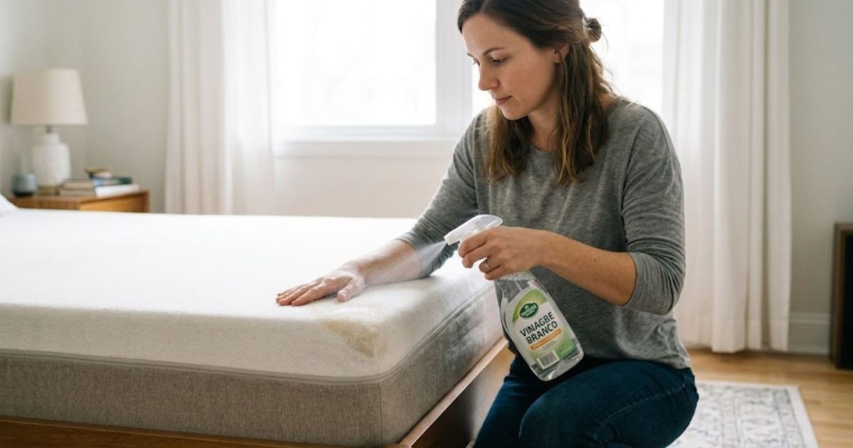 Por que borrifar vinagre branco no colchão funciona como repelente natural contra percevejos e pulgas