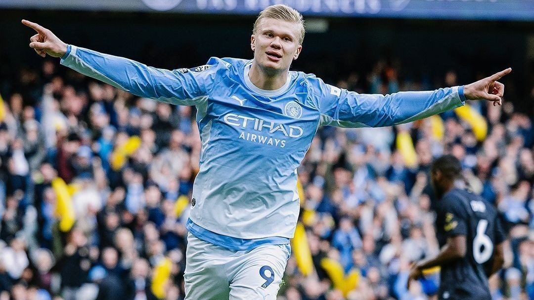 Haaland marca duas vezes, e Manchester City mantém 100% na Premier League
