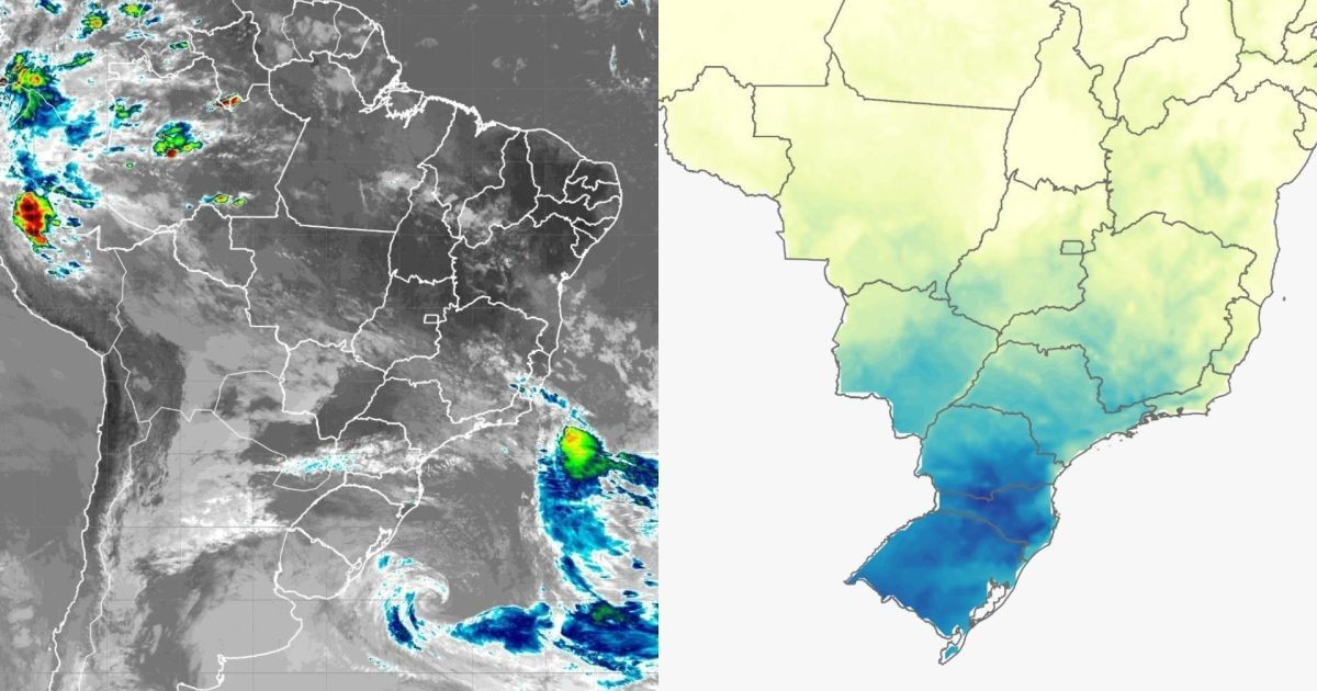 Ciclone extratropical traz frente fria e geada ao Sul; veja previsão