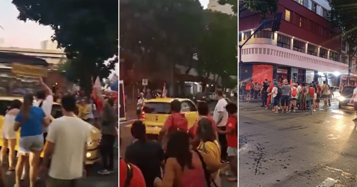 Motorista é preso após atropelar manifestante durante ato pró-Lula em BH