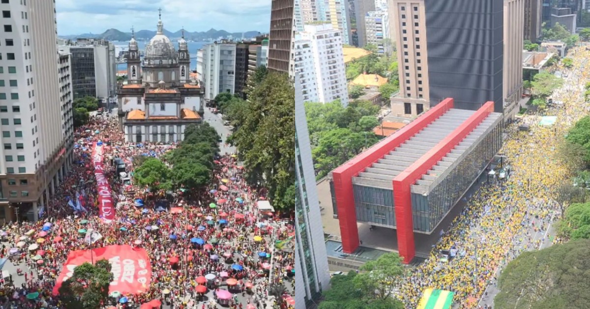 Análise: Atos de rua dão impulso final às campanhas de Flávio e Lula