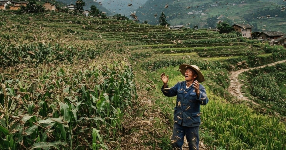 A China declarou guerra aos pardais batendo panelas — e acabou abrindo caminho para uma praga devastadora de gafanhotos