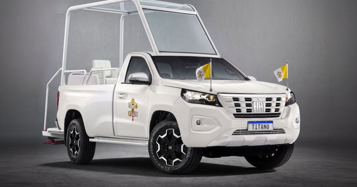 Picape da Fiat será “papamóvel” no Uruguai, veja qual