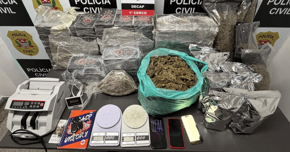 Polícia Civil apreende de 120kg de drogas na Zona Norte de São Paulo
