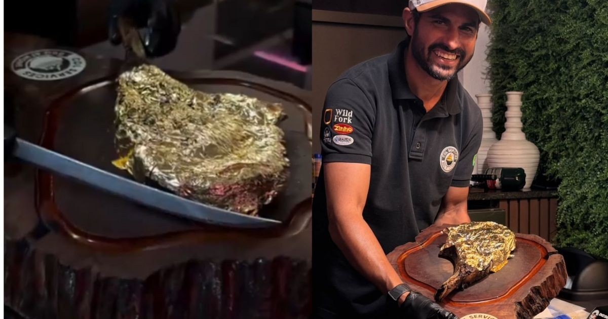 Ana Castela come carne com ouro nos EUA ao lado de Sabrina Sato