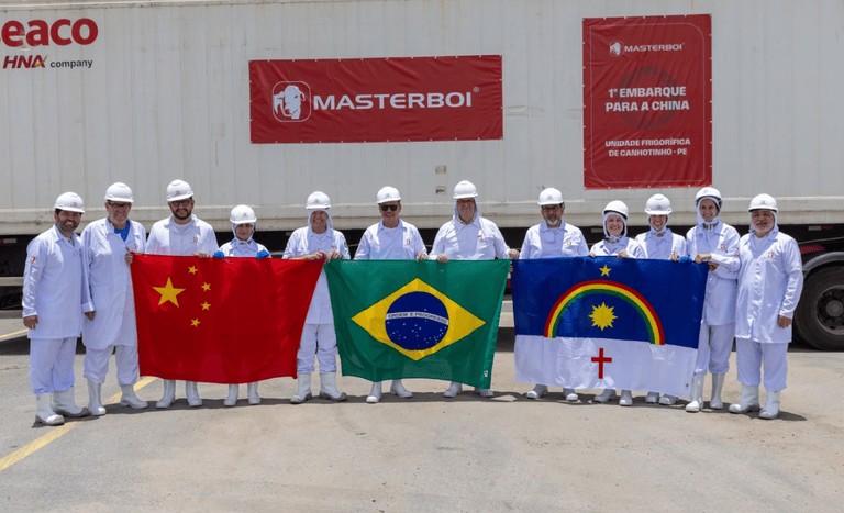 Ministério da Agricultura acompanha embarque de carne do Nordeste à China