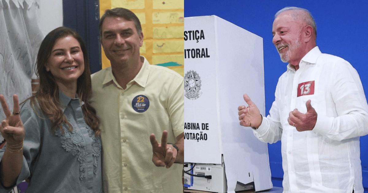 Ao votar, Flávio fala em não insistir no erro; Lula enaltece atos nas ruas