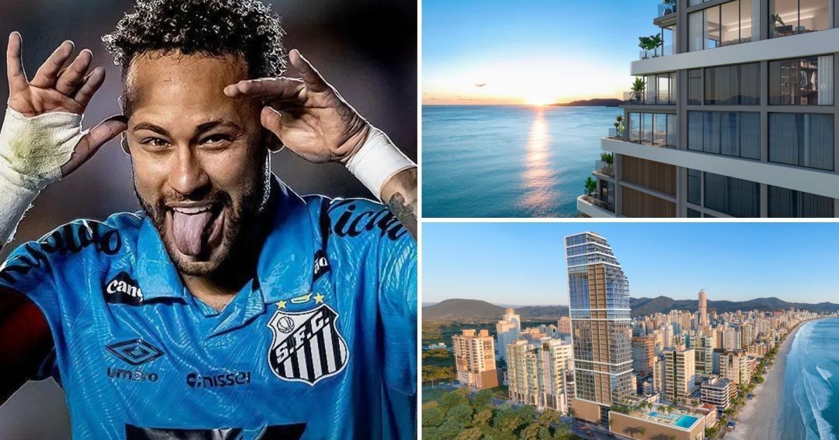 Neymar no litoral catarinense: o prédio de 32 mil m² com apartamentos de até R$ 54 milhões que terá robô autônomo nos elevadores