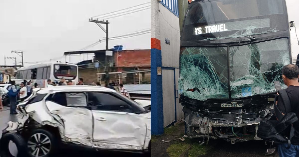 RJ: Motorista de ônibus infarta e causa acidente com 20 veículos na Dutra