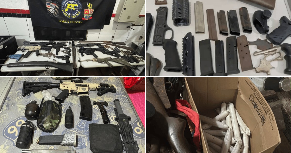 Homem é preso com arsenal de guerra durante operação no litoral paulista